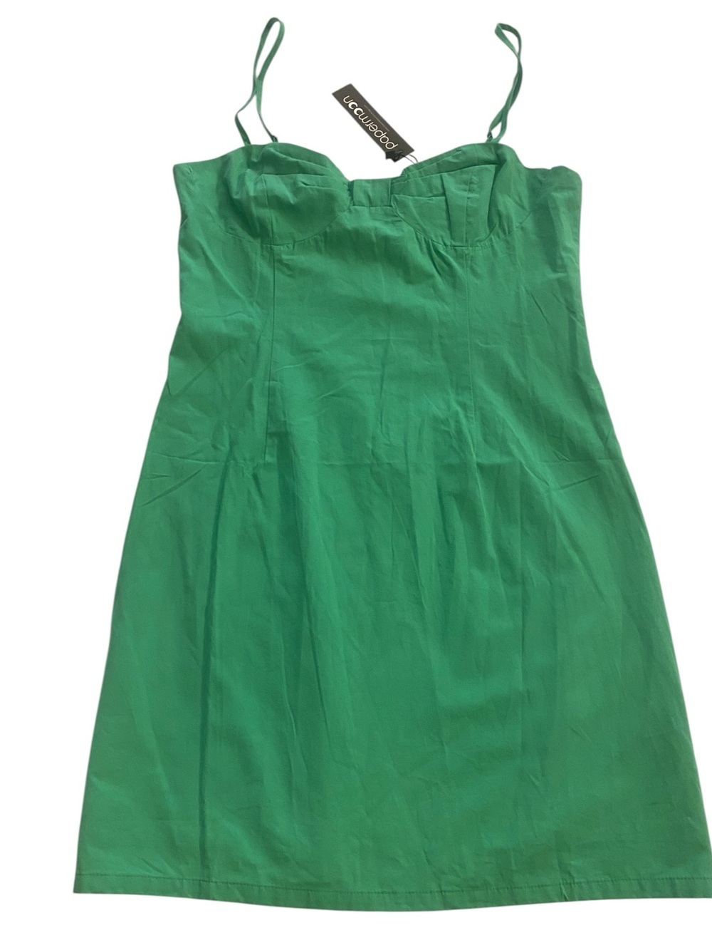 Women’s Green Corset Style Spaghetti Strap Mini Dress Papermoon New size small